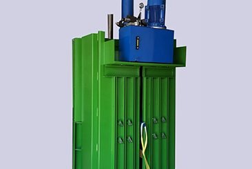 Vertical Bale Press Machine PREDPA 30 Cardboard And Textile Waste