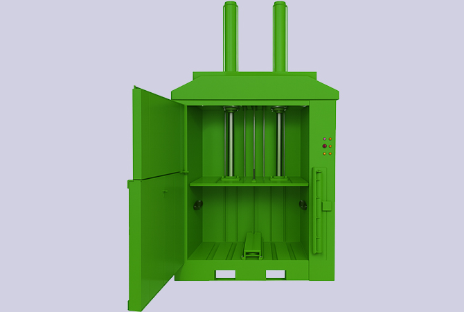 karton, naylon, pet şişe, kâğıt, kumaş atıkları için presleme ve balyalama makinaları