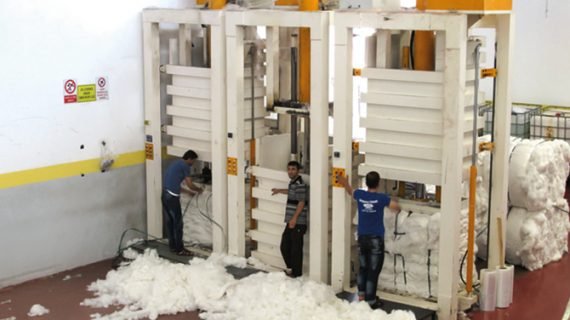 Tekstil Balya Pres Makinası Pamuk Elyaf PREM06