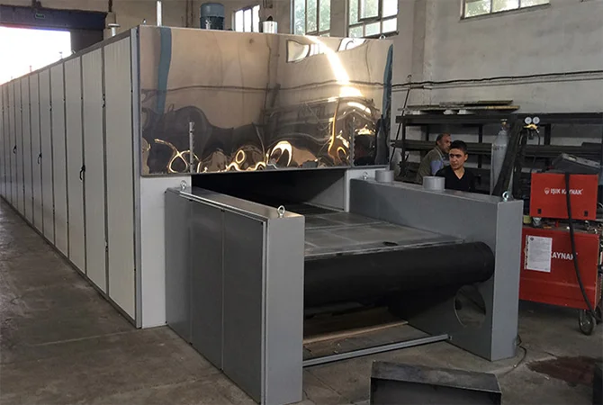 Tekstil Elyaf Bantlı Taşıma Kurutma Belt Dryer Prem-01